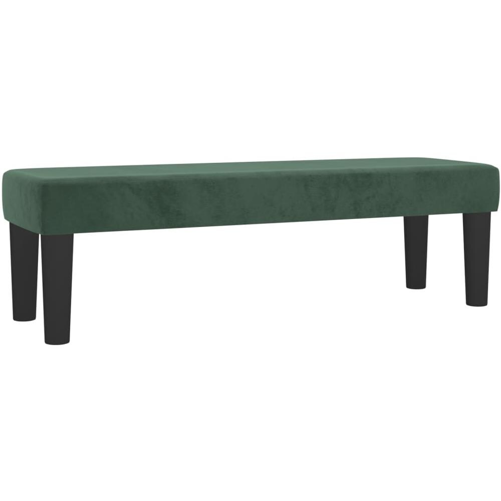 Panca Verde Scuro 100x30x30 Cm In Velluto - Foto 2