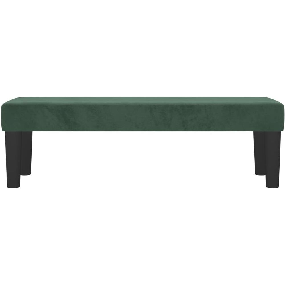 Panca Verde Scuro 100x30x30 Cm In Velluto - Foto 3