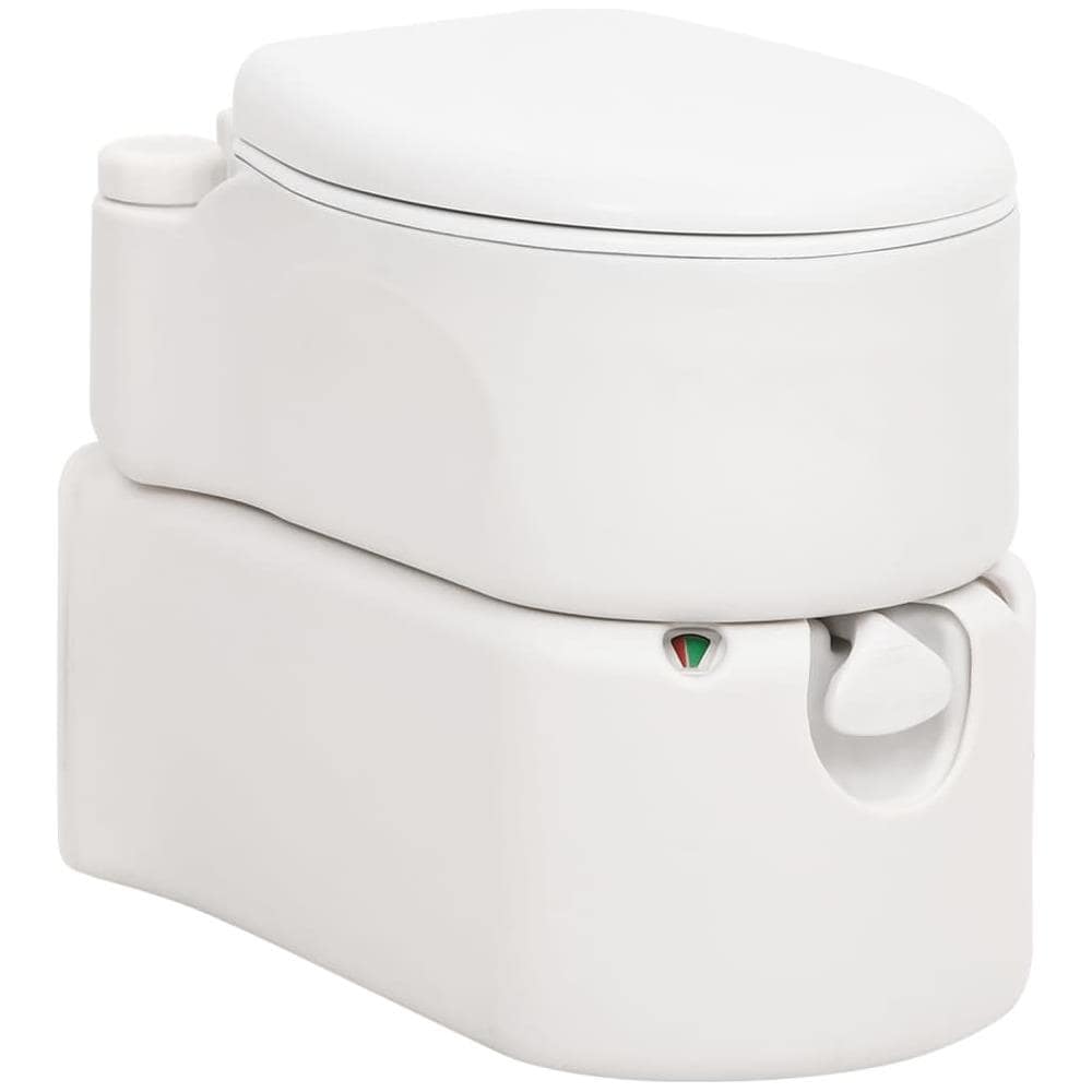 Toilette Integrata Da Campeggio Bianca 24+17 L Hdpe E Smalto - Foto 1