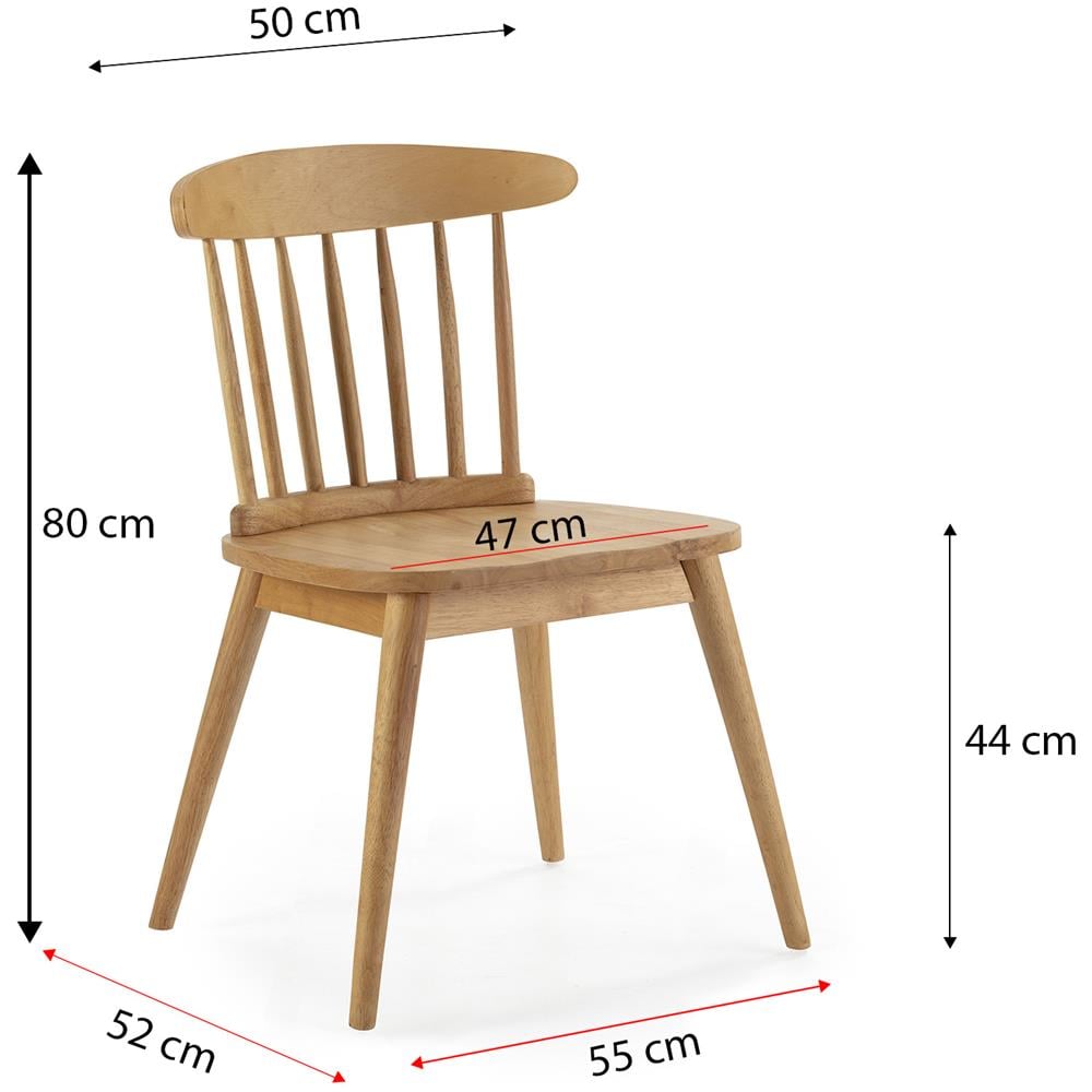 Pack 2 Sedie Ben In Legno Color Rovere - Foto 5