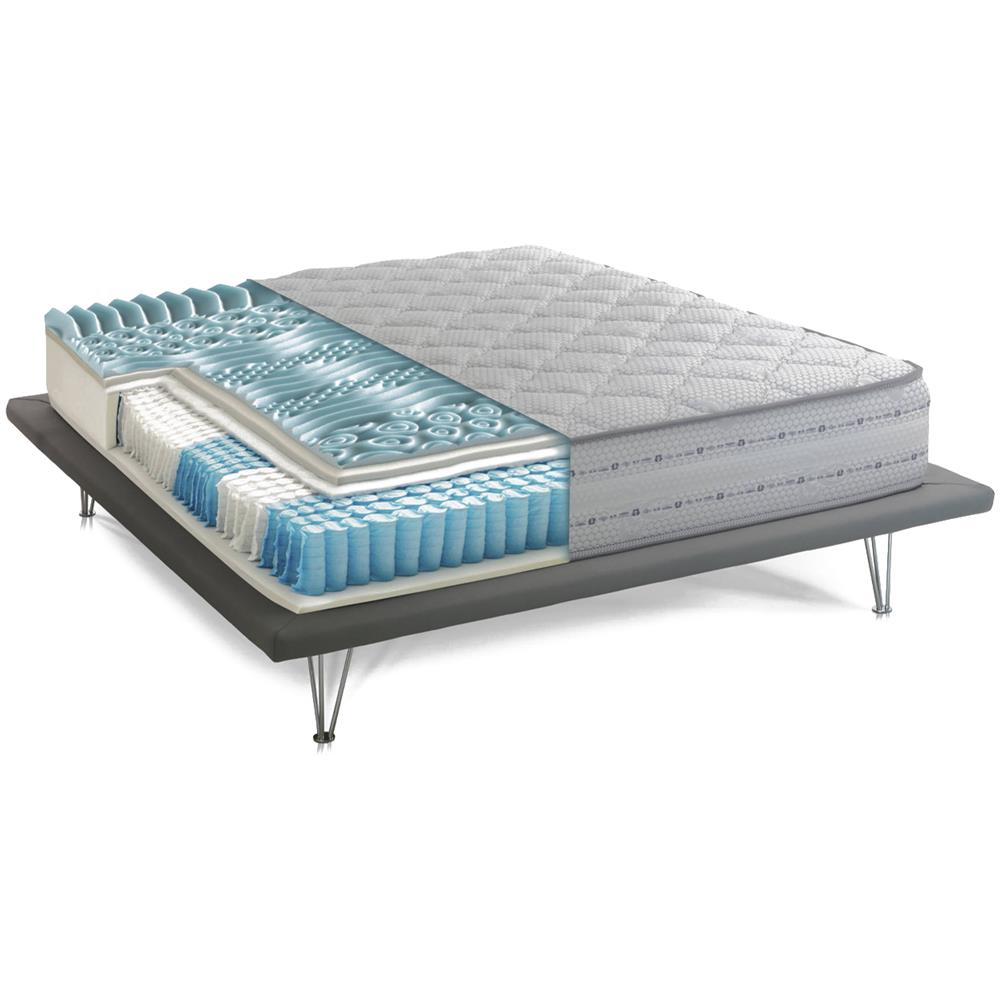 Materasso Matrimoniale Natalina, Materasso In Memory Foam E Molle Insacchettate, 100% Made In Italy, Anti Acaro E Anallergico, Cm 140x190h26 - Foto 2