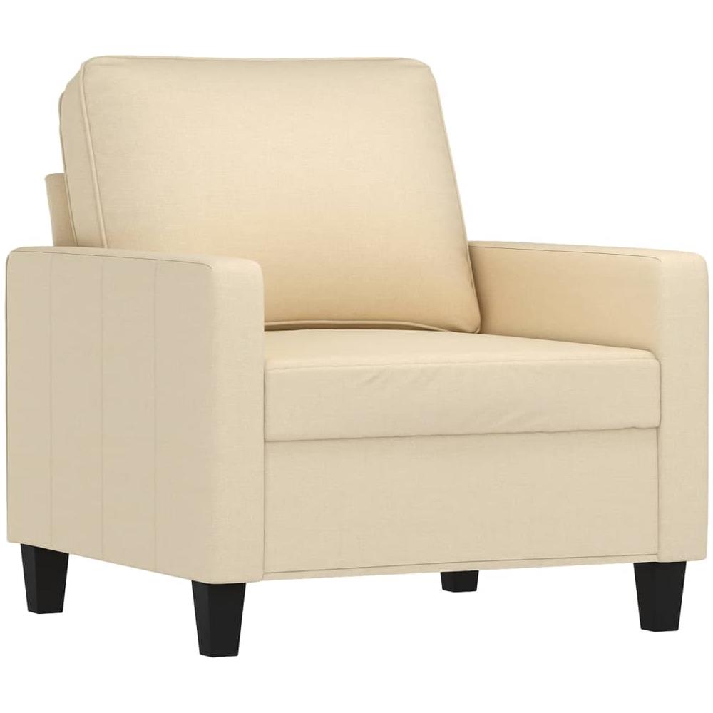 Poltrona Crema 60 Cm In Tessuto - Foto 2