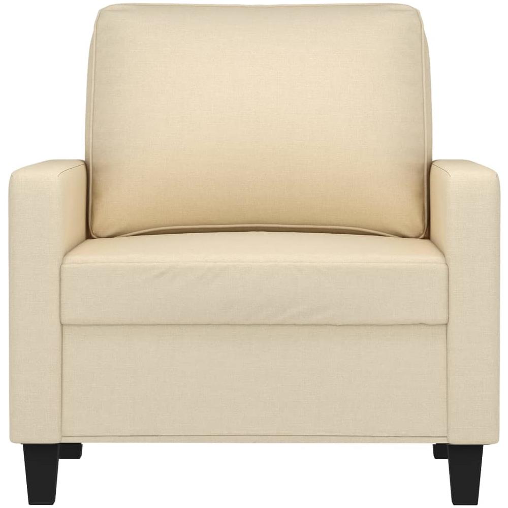 Poltrona Crema 60 Cm In Tessuto - Foto 3