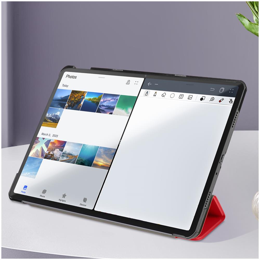 Custodia Per Samsung Tab A9 Plus Copertina Trifold Supporto E Digitazione - Foto 5
