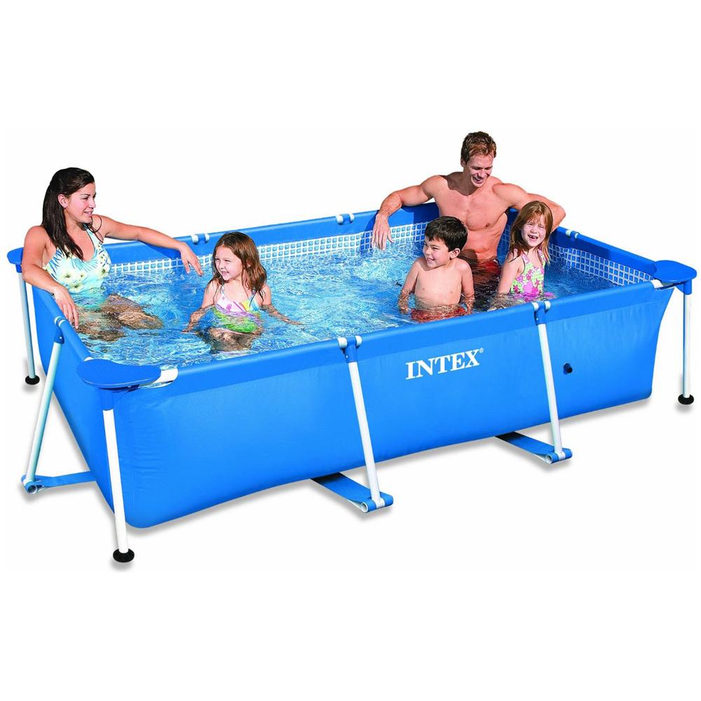 28270NP - Piscina Rectangular Frame senza Pompa Filtro Dimensioni 220 x 150 x 60 cm - Foto 2