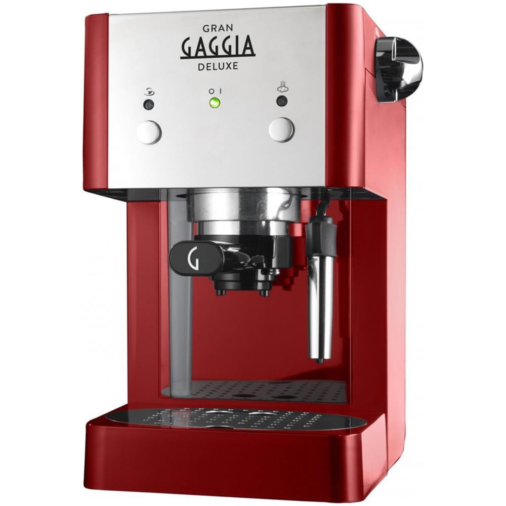 RI8425/22 Gran Gaggia Deluxe Macchina da Caffè Espresso Manuale Capacità Serbatoio 1 Litro Potenza 950 Watt Colore Rosso - Foto 7