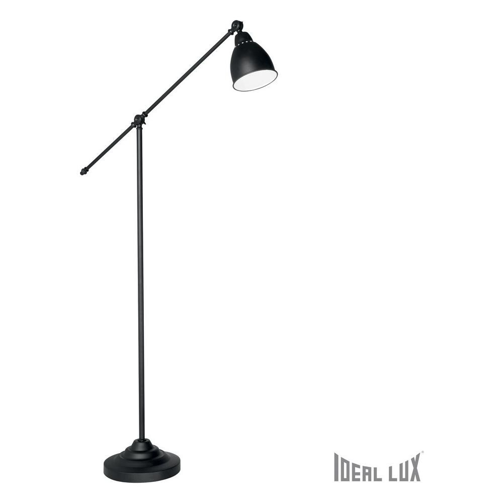 Lampada Da Terra Newton Pt1 Nero Max 1 X 60w E27 - 240v - Foto 1
