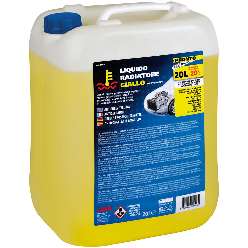 Superior-giallo, Liquido Antigelo Radiatore (-20 c) - 20 L - Foto 1