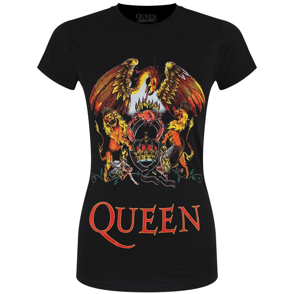 Queen: Classic Crest White (T-Shirt Donna Tg. 2XL) - Foto 1