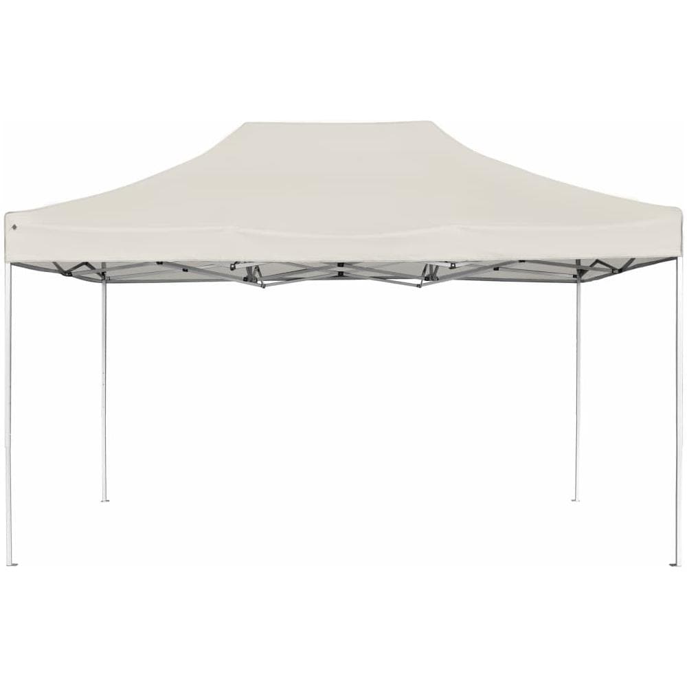 Gazebo Professionale Pieghevole in Alluminio 4,5x3 m Crema - Foto 2