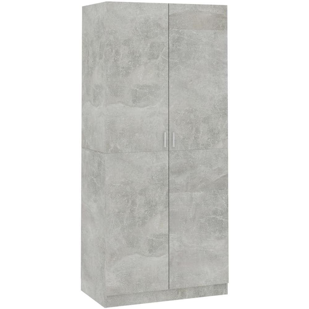 Armadio Grigio Cemento 90x52x200 cm in Legno Multistrato - Foto 2