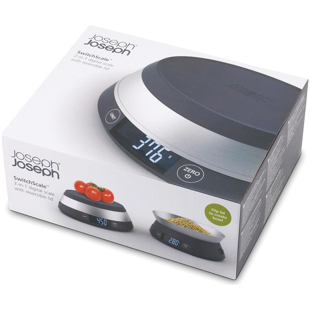 Bilancia Digitale 2 In 1 Switch Con Coperchio Reversibile Capacità Fino A 5 Kg Controllo Tattile E Schermo Lcd Retroilluminato Ideale Per Liquidi E Alimenti Secchi - Foto 2