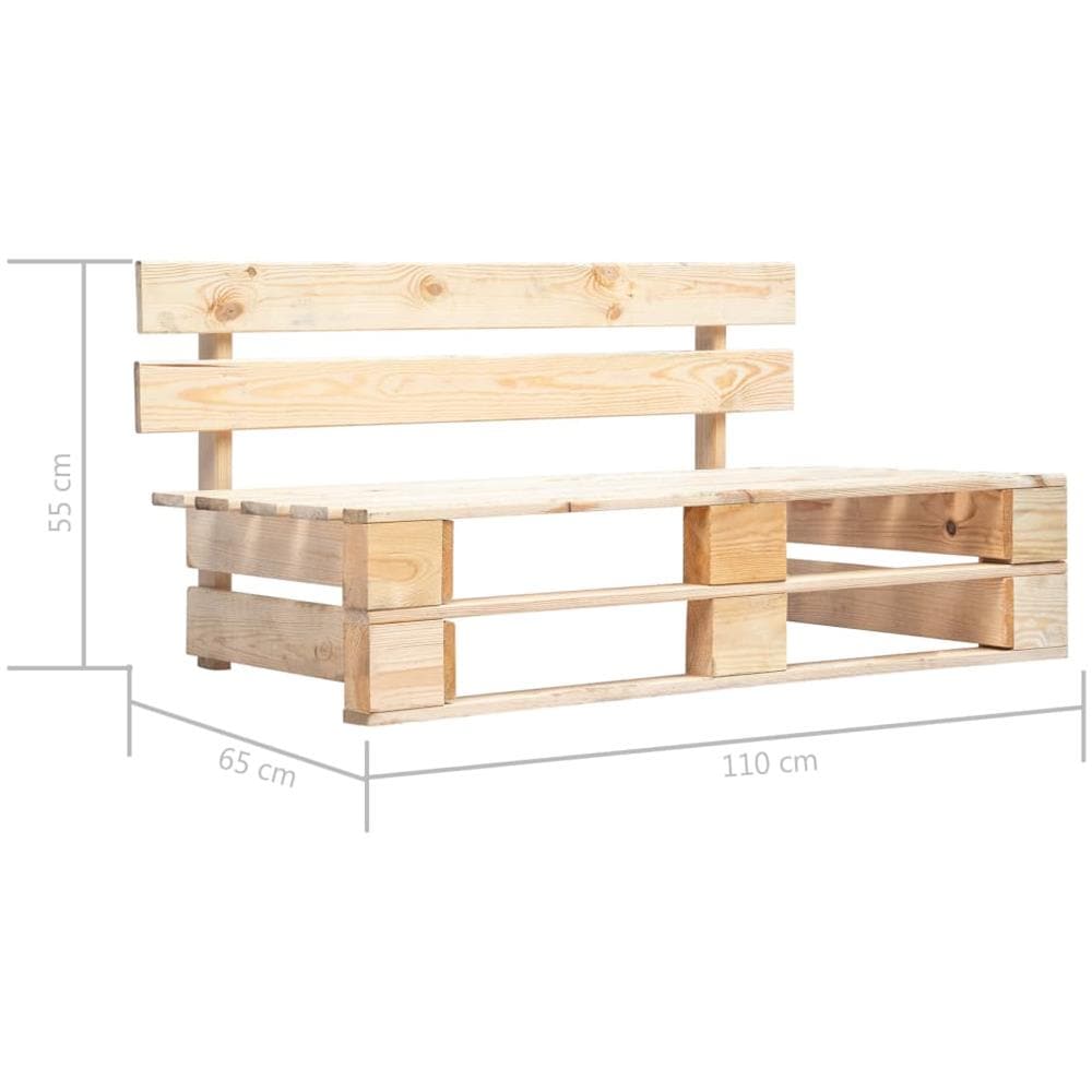 Panca Da Giardino Con Pallet In Legno - Foto 5