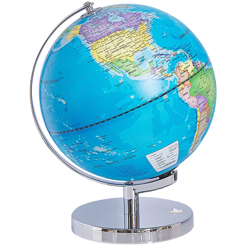 Mappamondo Blu Con Illuminazione Led 30 Cm Stanley - Foto 1