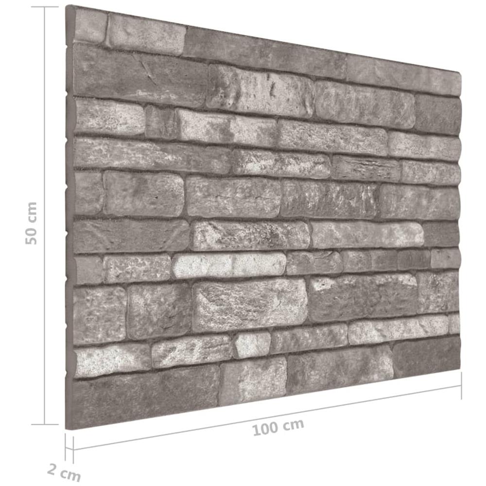 Pannelli Murali 3d Con Design A Mattoni Grigio Scuro 10 Pz Eps - Foto 6