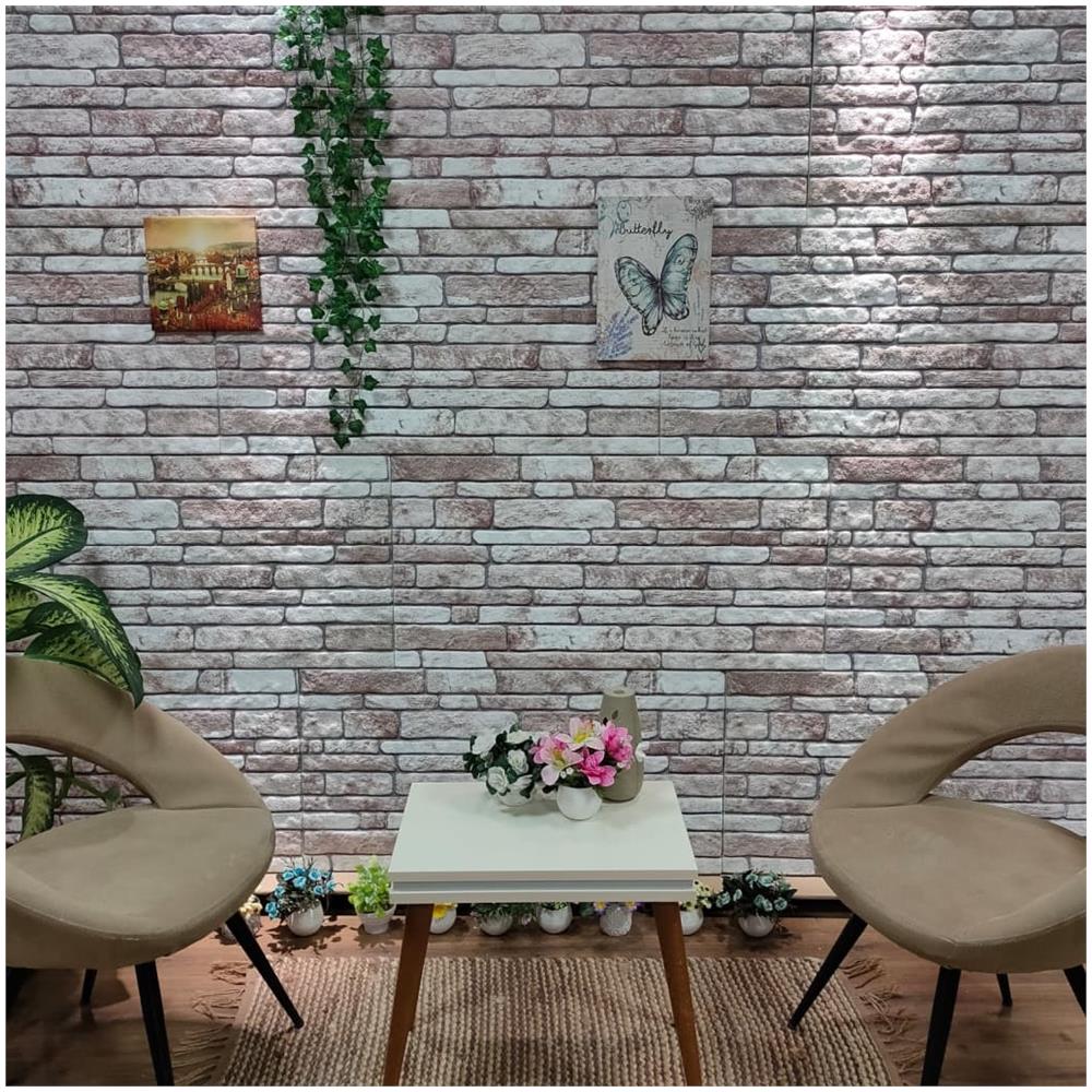 Pannelli Murali 3d Con Design A Mattoni Grigio Scuro 10 Pz Eps - Foto 1