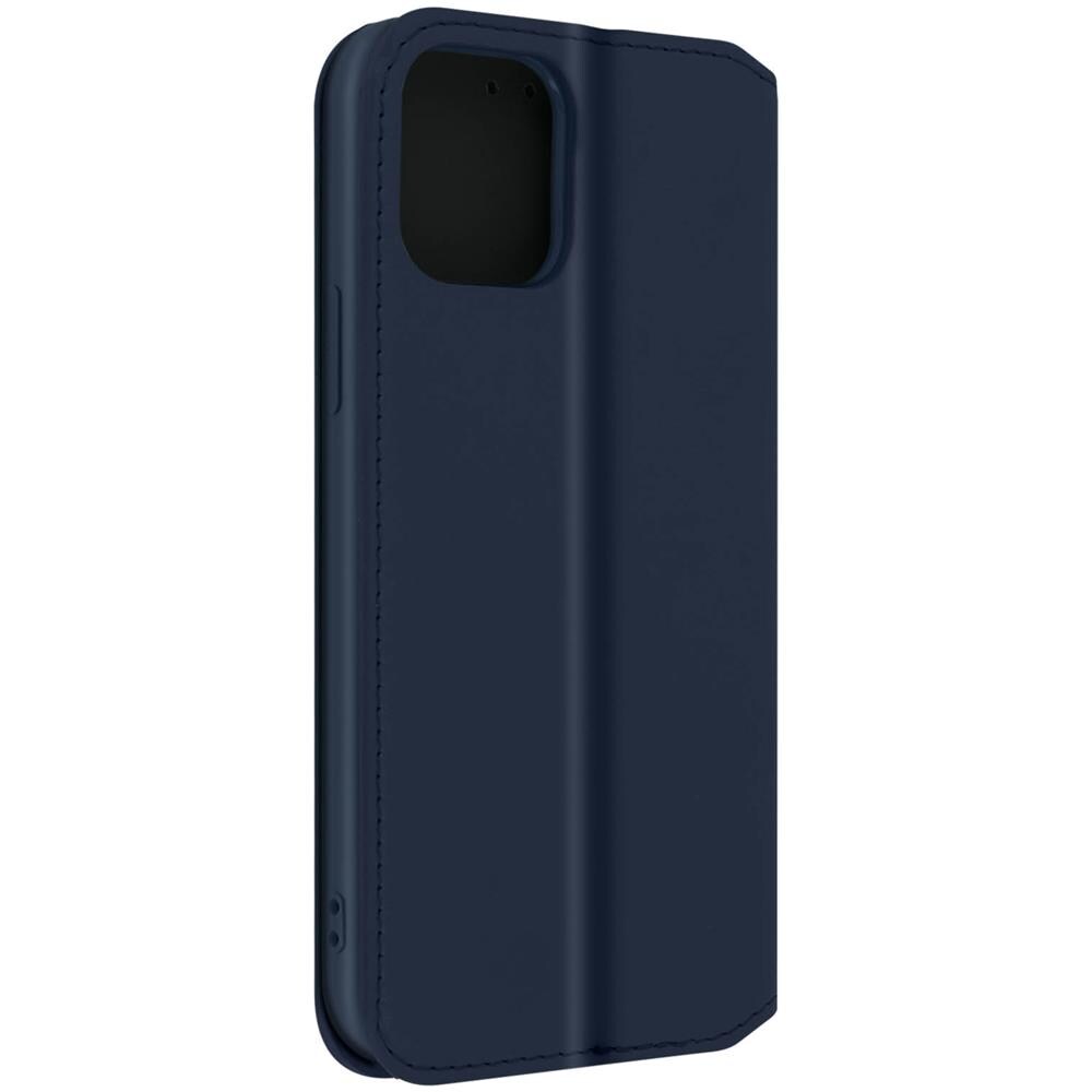 Custodia Folio Iphone 12 Mini Portafoglio Funzione Supporto Video Blu - Foto 5