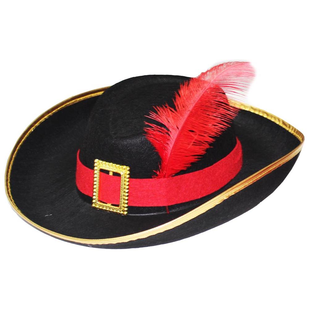 Cappello Moschettiere Nero - Foto 1