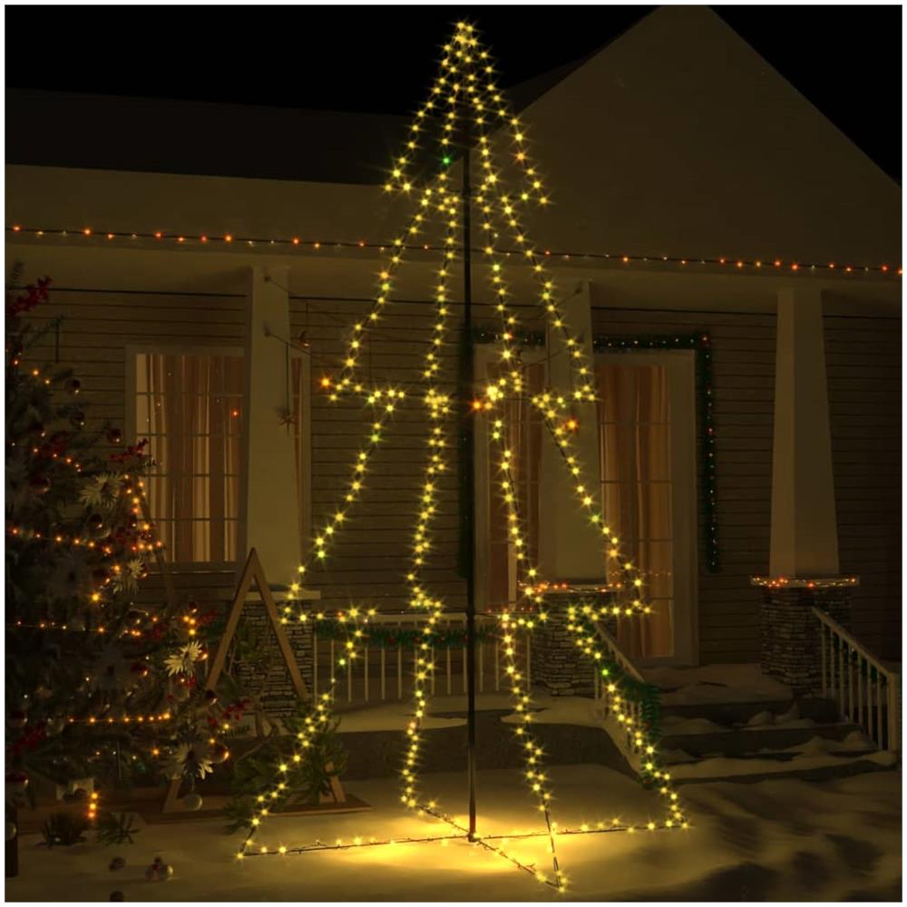 Albero di Natale a Cono 360 LED per Interni Esterni 143x250 cm - Foto 3