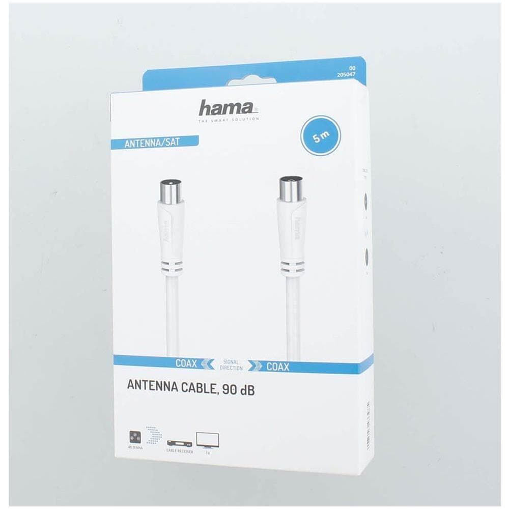 Cavo Antenna 90db 5.0m Bianco - Foto 2