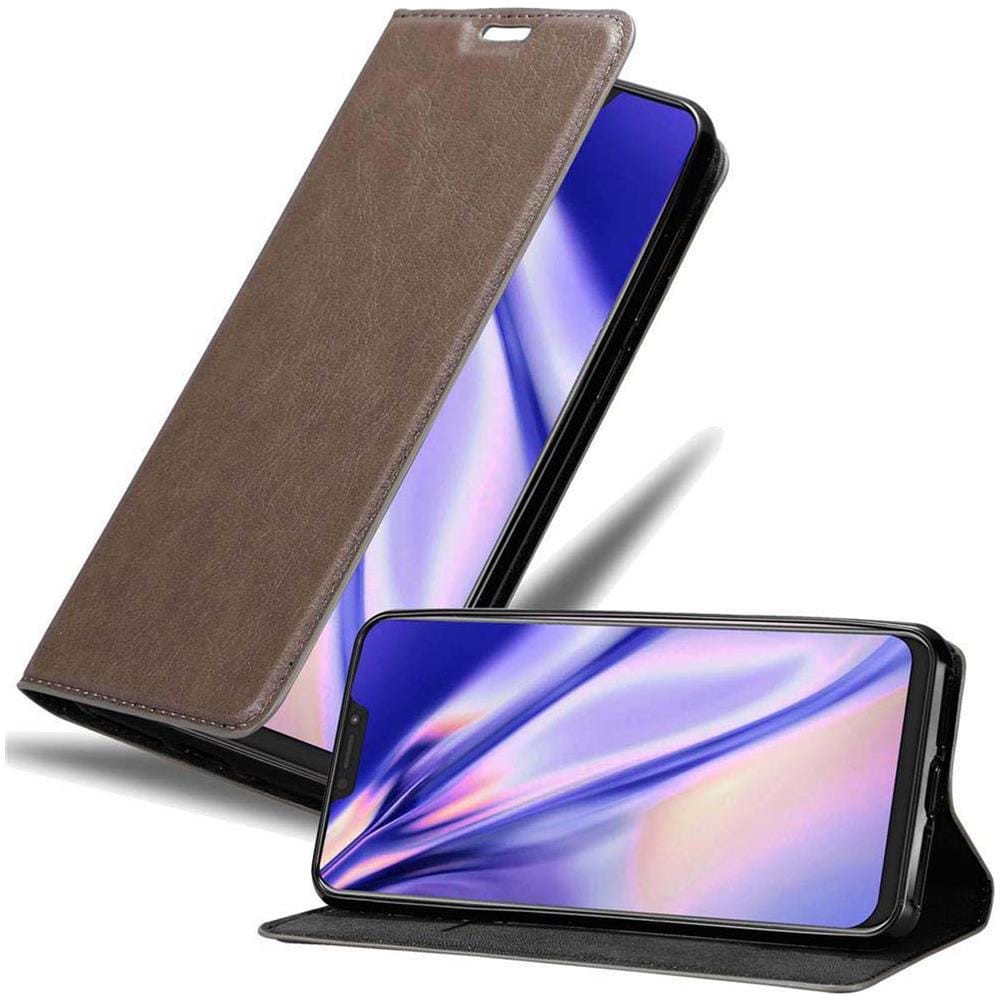 Custodia Compatibile Con Asus Zenfone 5z In Bruno Caffè - Coperchio Protettiva Con Chiusura Magnetica, Funzione Stand E Tasca Per Le Carte - Foto 1