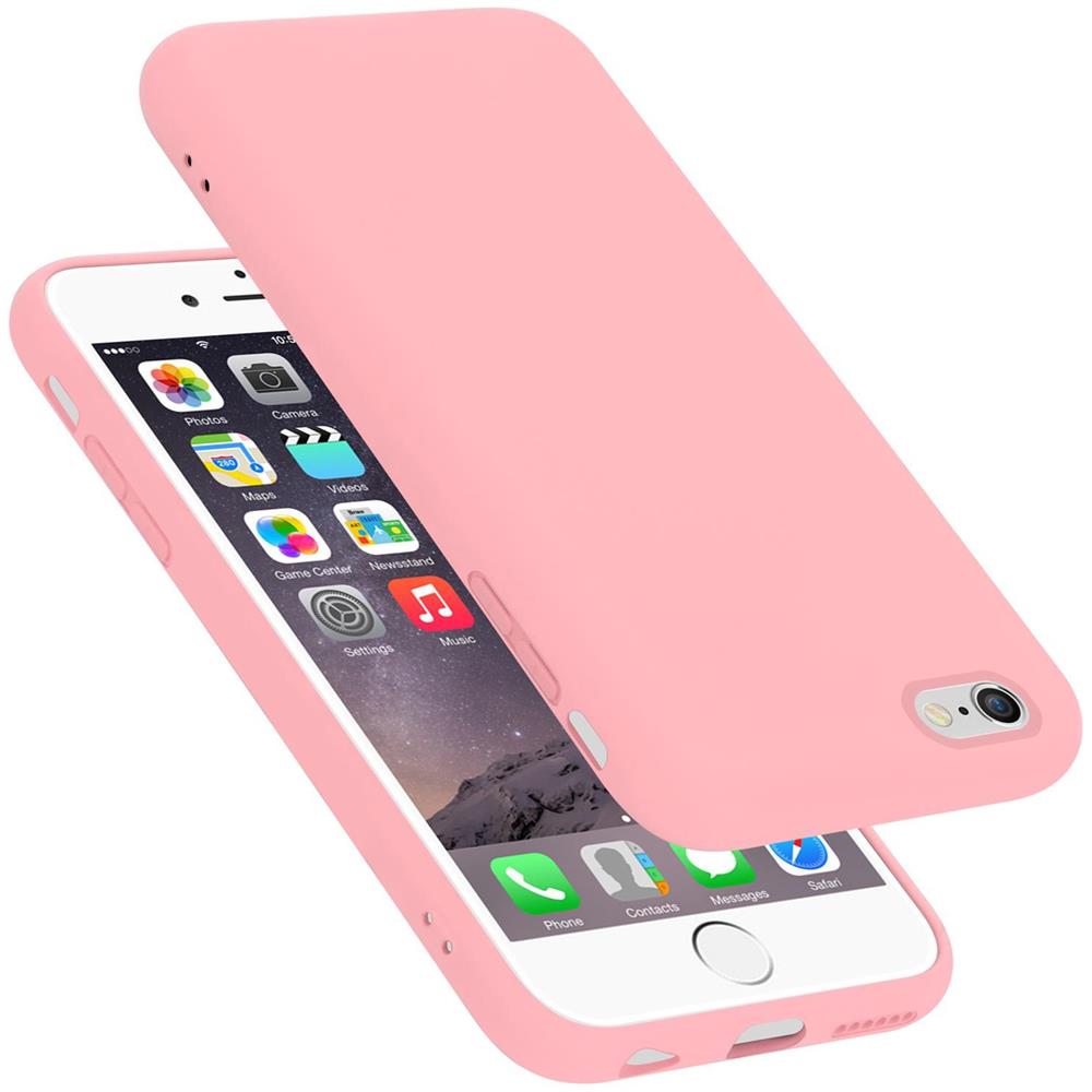 Custodia Compatibile Con Apple Iphone 6 Plus In Liquid Rosa - Coperchio Protettivo In Silicone Tpu Flessibile - Foto 1