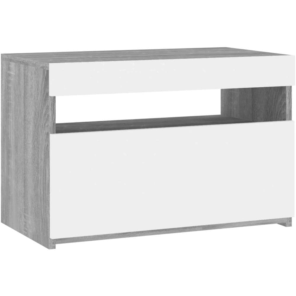Mobile Porta TV con Luci LED Grigio Sonoma 60x35x40 cm - Foto 7