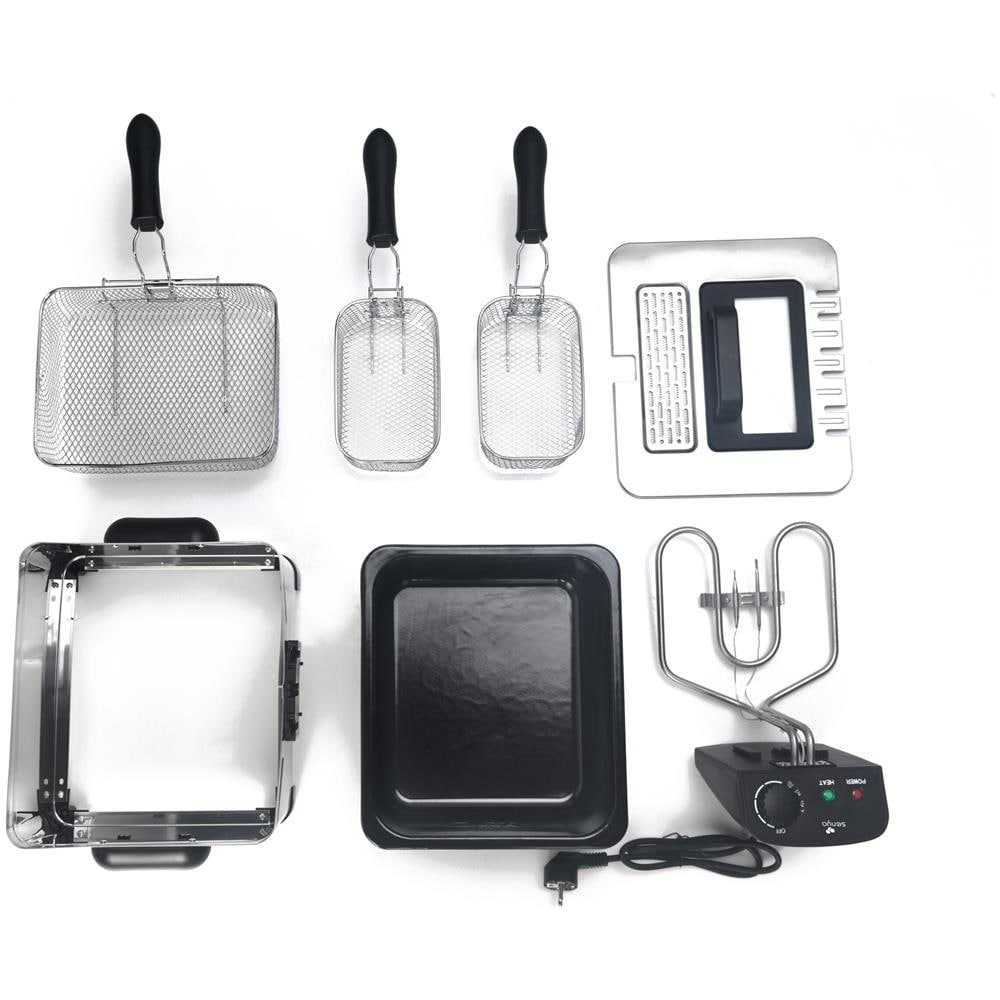 Friggitrice 3760256513040 Capacità 5 Litri 2000 Watt Colore Acciaio Inox - Foto 8