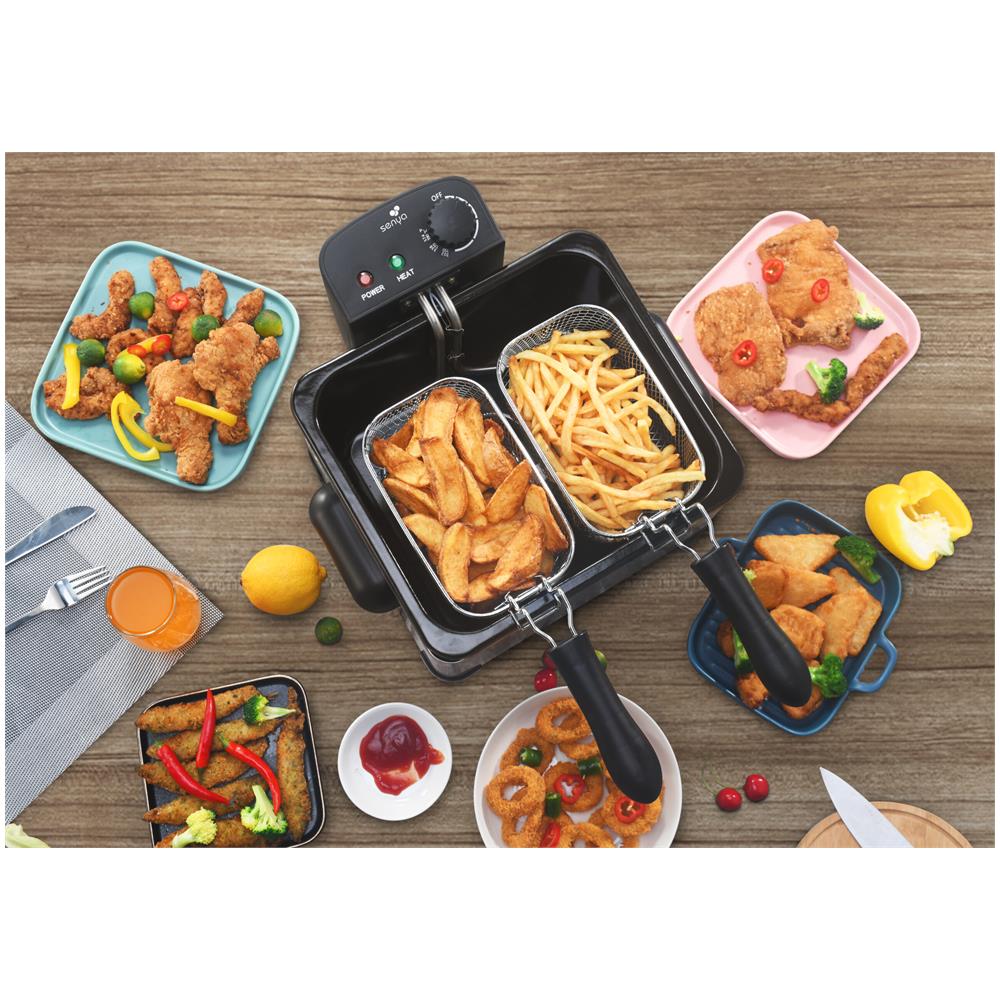 Friggitrice 3760256513040 Capacità 5 Litri 2000 Watt Colore Acciaio Inox - Foto 2