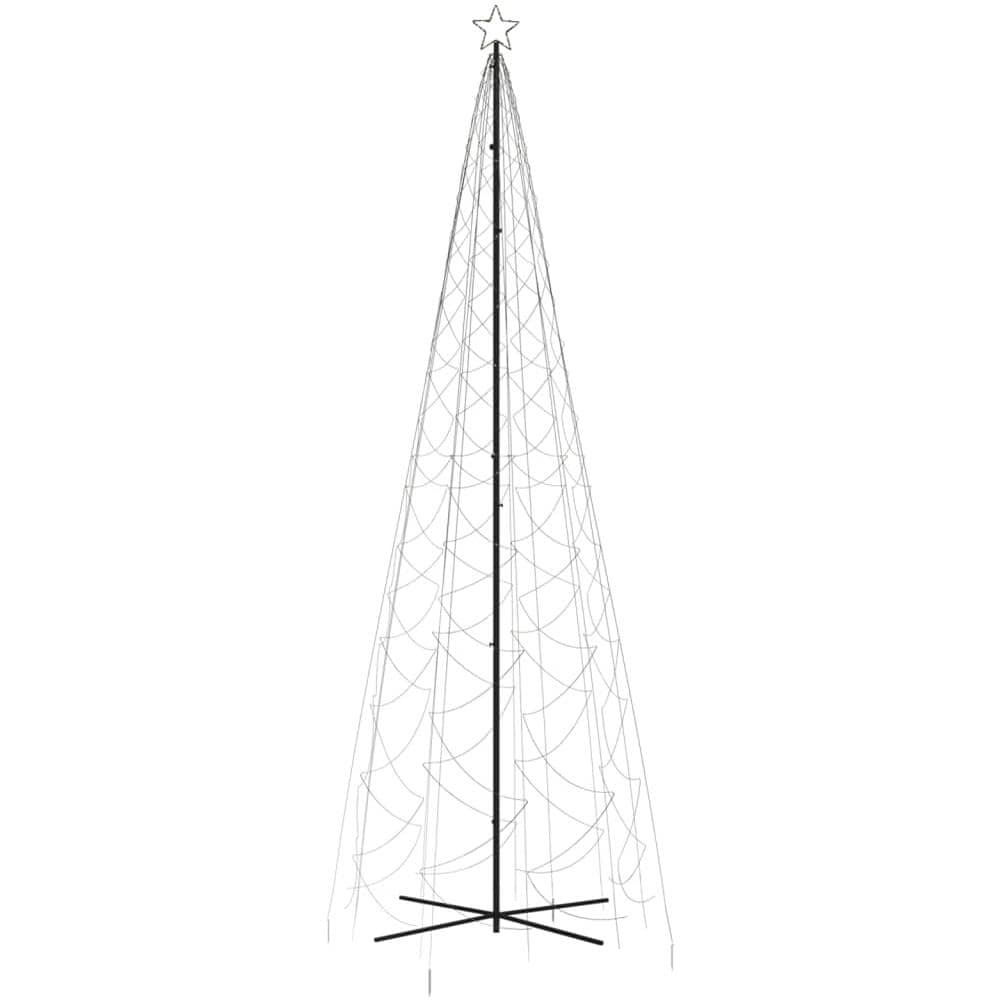 Albero di Natale a Cono Bianco Caldo 1400 LED 160x500 cm - Foto 1