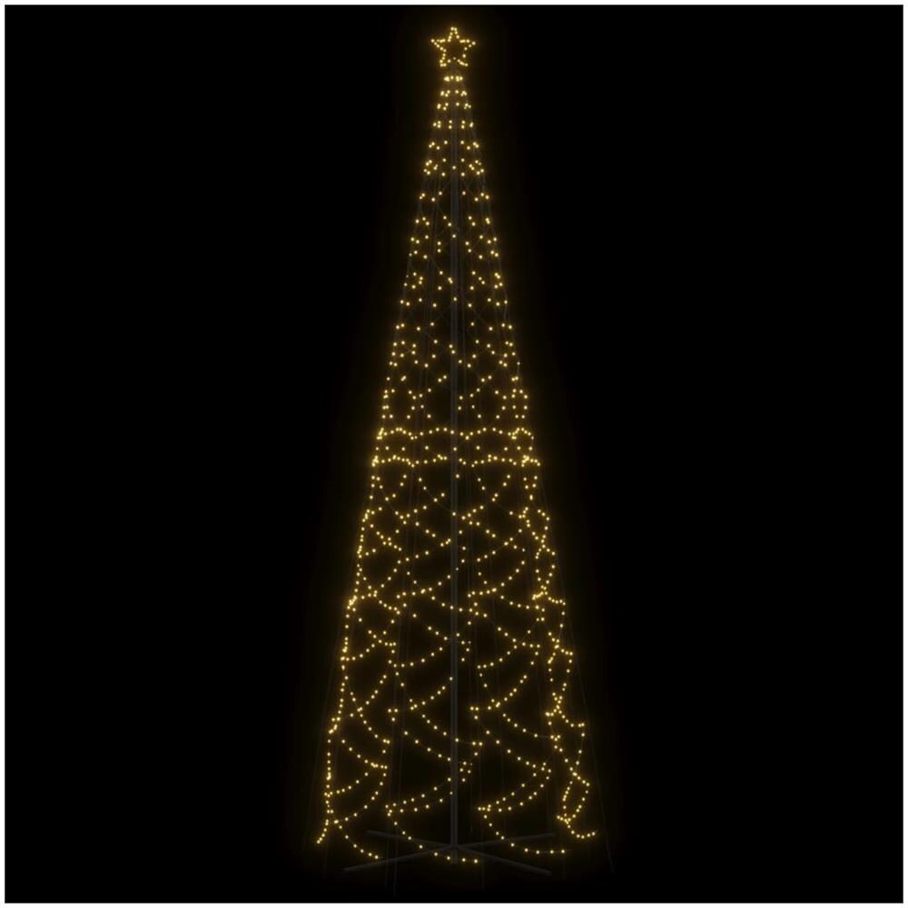 Albero di Natale a Cono Bianco Caldo 1400 LED 160x500 cm - Foto 2