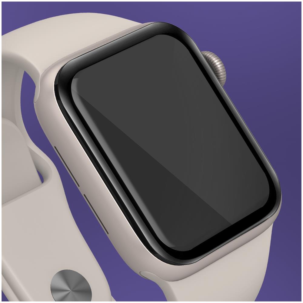 Salvadisplay In Vetro Organico Per Apple Watch Se, 44 Mm Bordo Nero - Foto 2