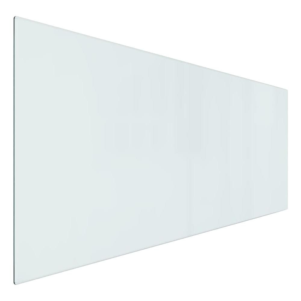 Lastra In Vetro Per Caminetto Rettangolare 120x50 Cm - Foto 1