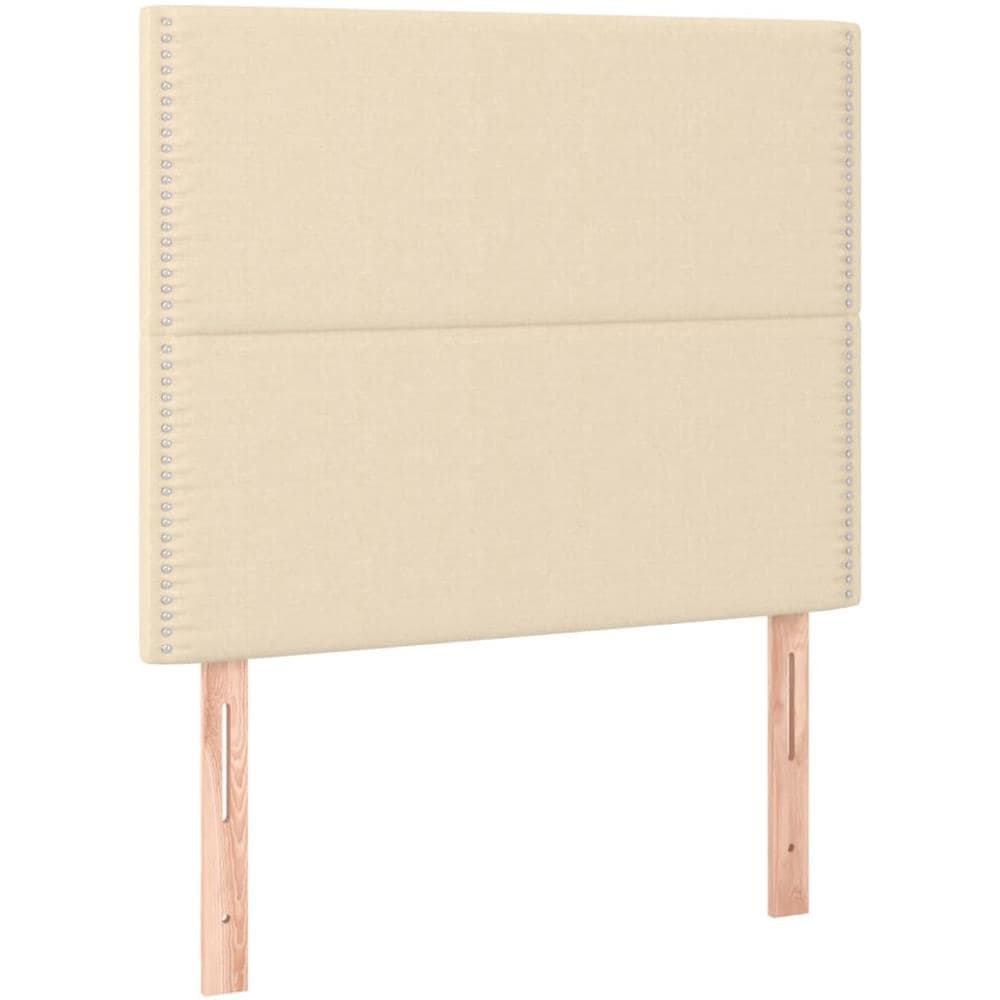 Giroletto Con Testiera Crema 90x190 Cm In Tessuto - Foto 2