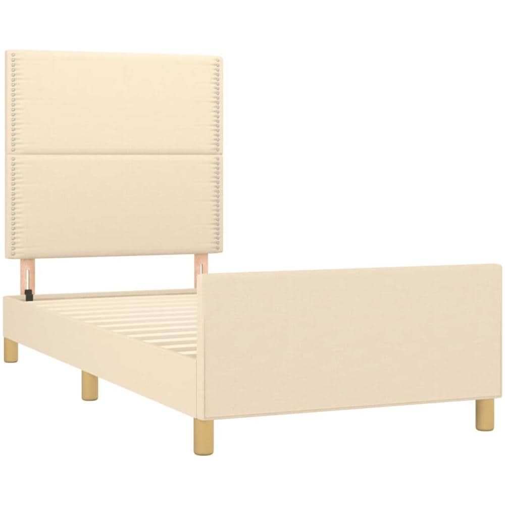 Giroletto Con Testiera Crema 90x190 Cm In Tessuto - Foto 9