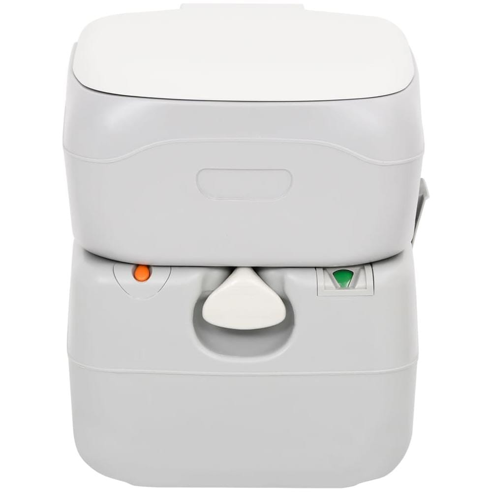 Toilette Da Campeggio Portatile Grigia E Bianca 22+12 L In Hdpe - Foto 2
