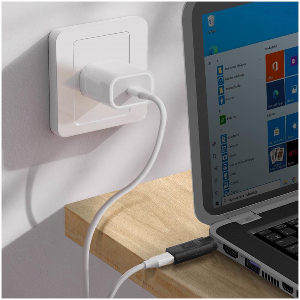 Adattatore Di Ricarica Da Usb-c A Computer Portatile Dell 7,4 X 5,0 Mm, Nero - Foto 2