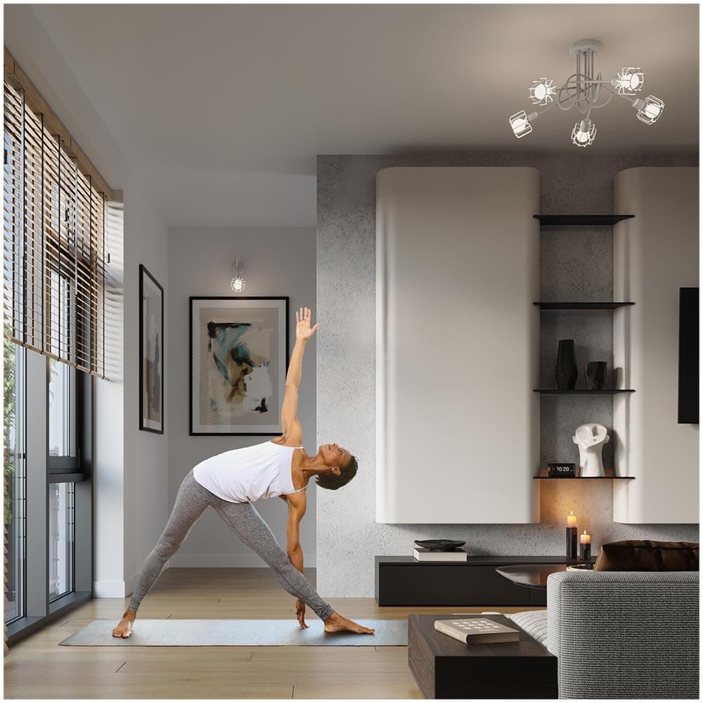 Sollux Lighting Lampada Da Soffitto Beluci 3 Bianco Sl.1113 - Moderno Lampade Da Soffitto Bianco 19x48x17 Cm - Foto 7