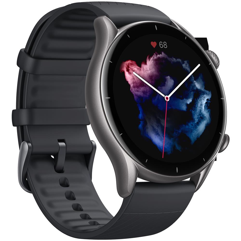 Smartwatch GTR 3 Impermeabile 5 ATM Display 1.39" AMOLED Bluetooth GPS Nero - Europa - Foto 2