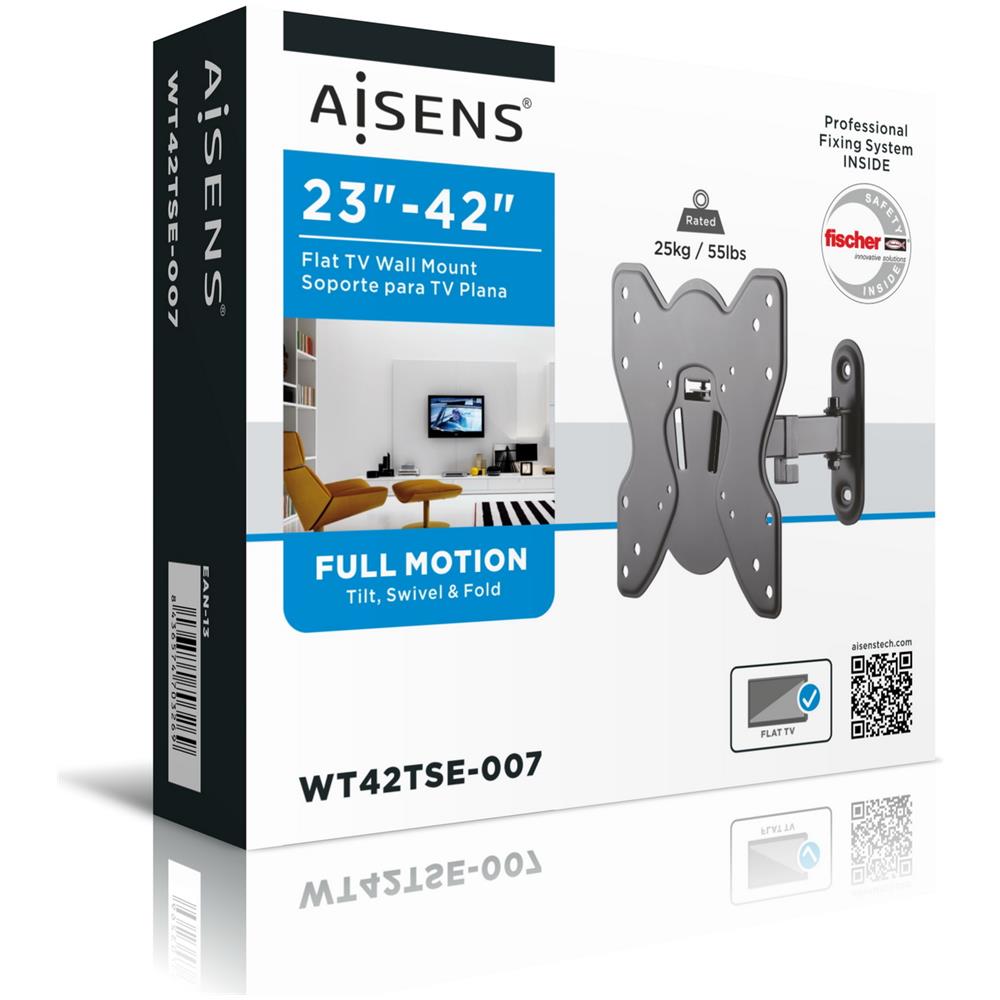 WT42TSE-007 Supporto TV a parete 106,7 cm (42") Nero - Foto 8