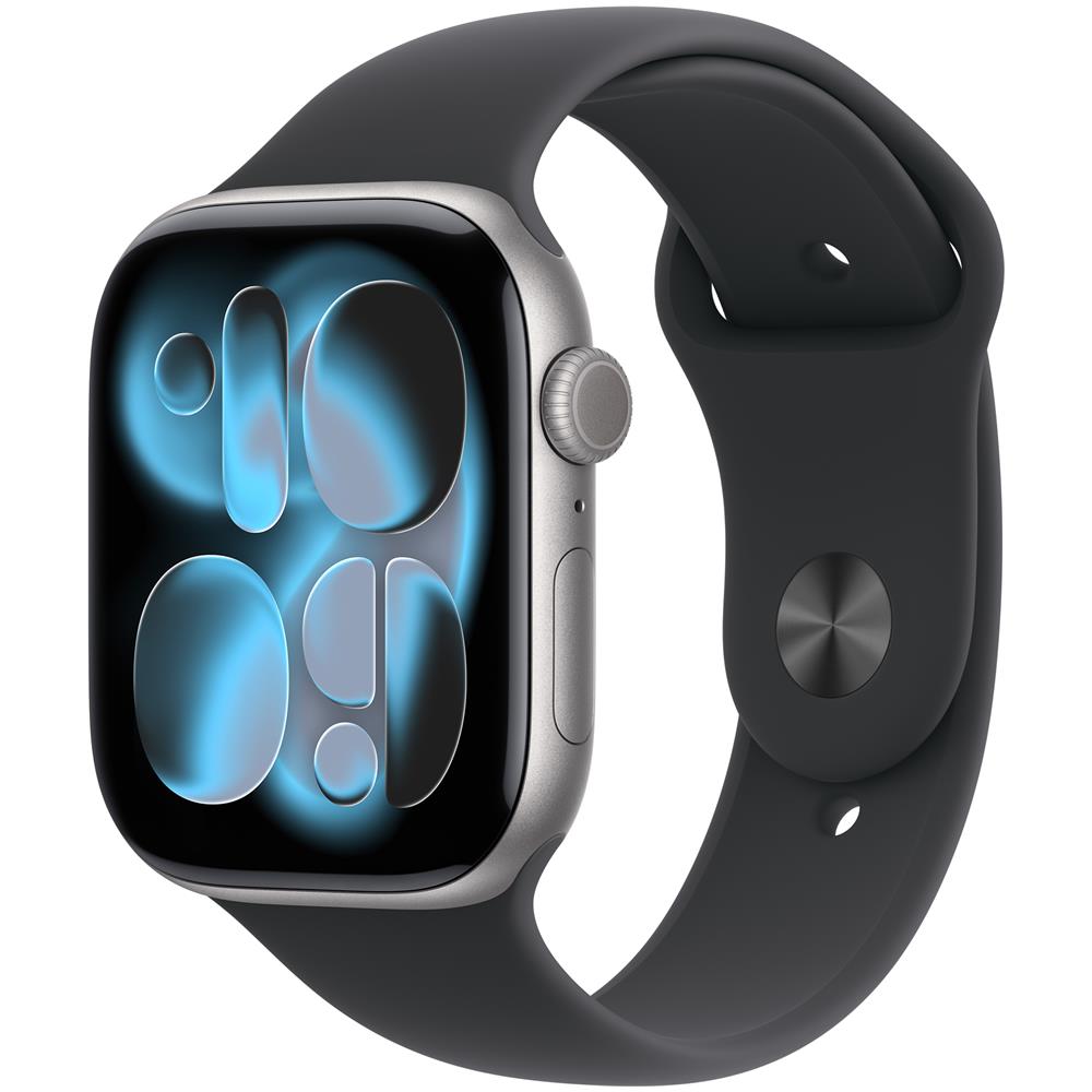 Watch Series 11 GPS 46mm Cassa Alluminio Grigio Siderale con Sport Band Nero - S /M - Foto 1