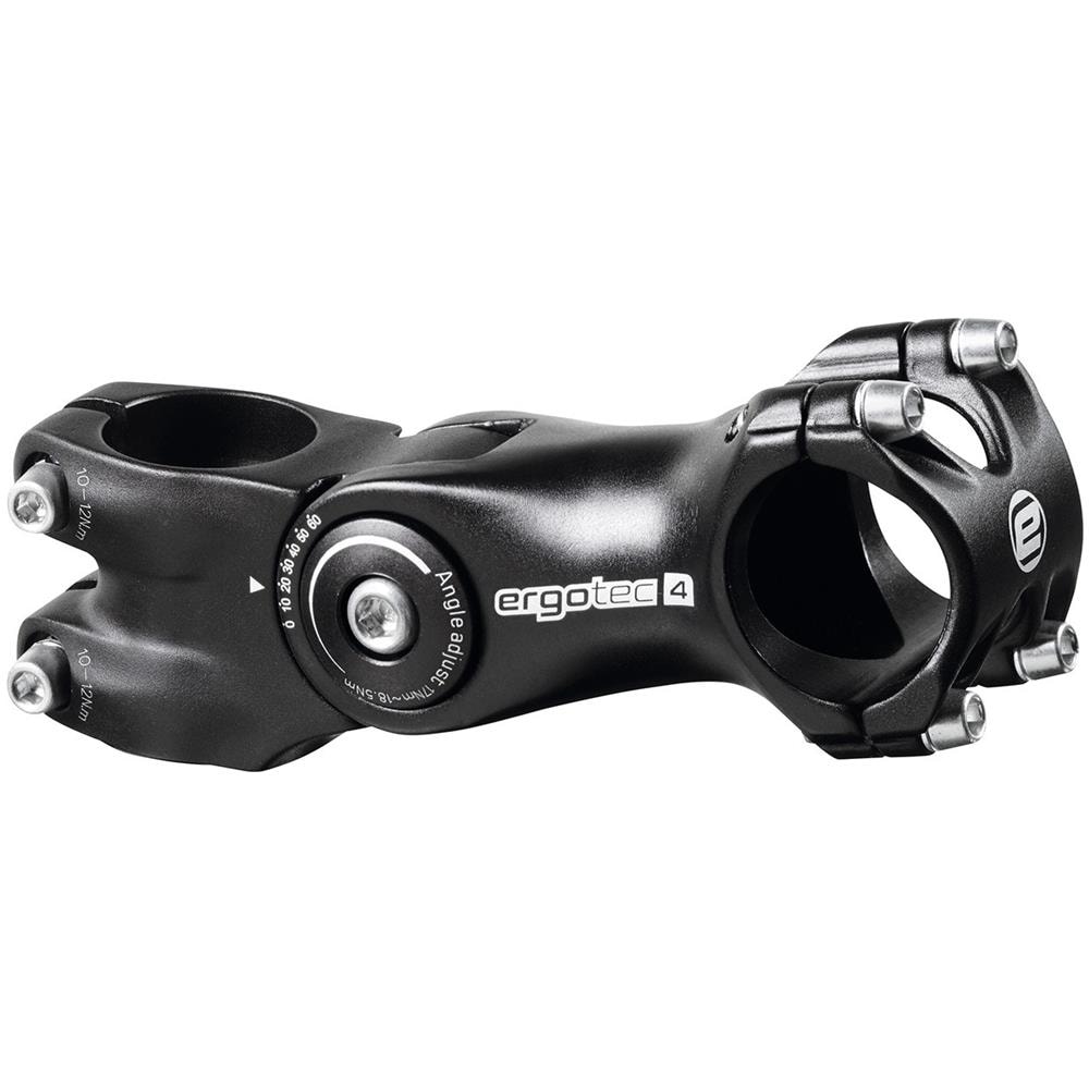 Ergotec Attacco Manubrio Octopus 2 Ahead 105mm 31,8mm Regolabile Nero Sabbiato - Foto 1