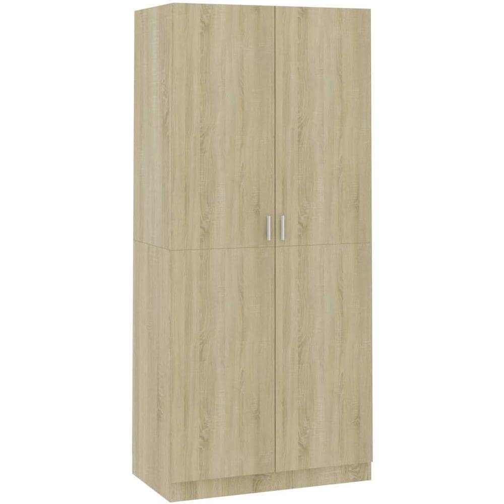 Armadio Rovere Sonoma 90x52x200 cm in Legno Multistrato - Foto 2