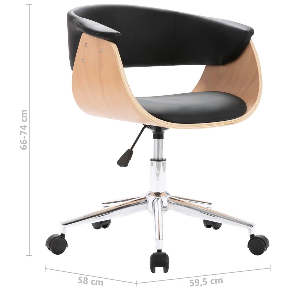 Sedie Girevoli Da Pranzo 2 Pz Nere In Pelle Artificiale - Foto 8