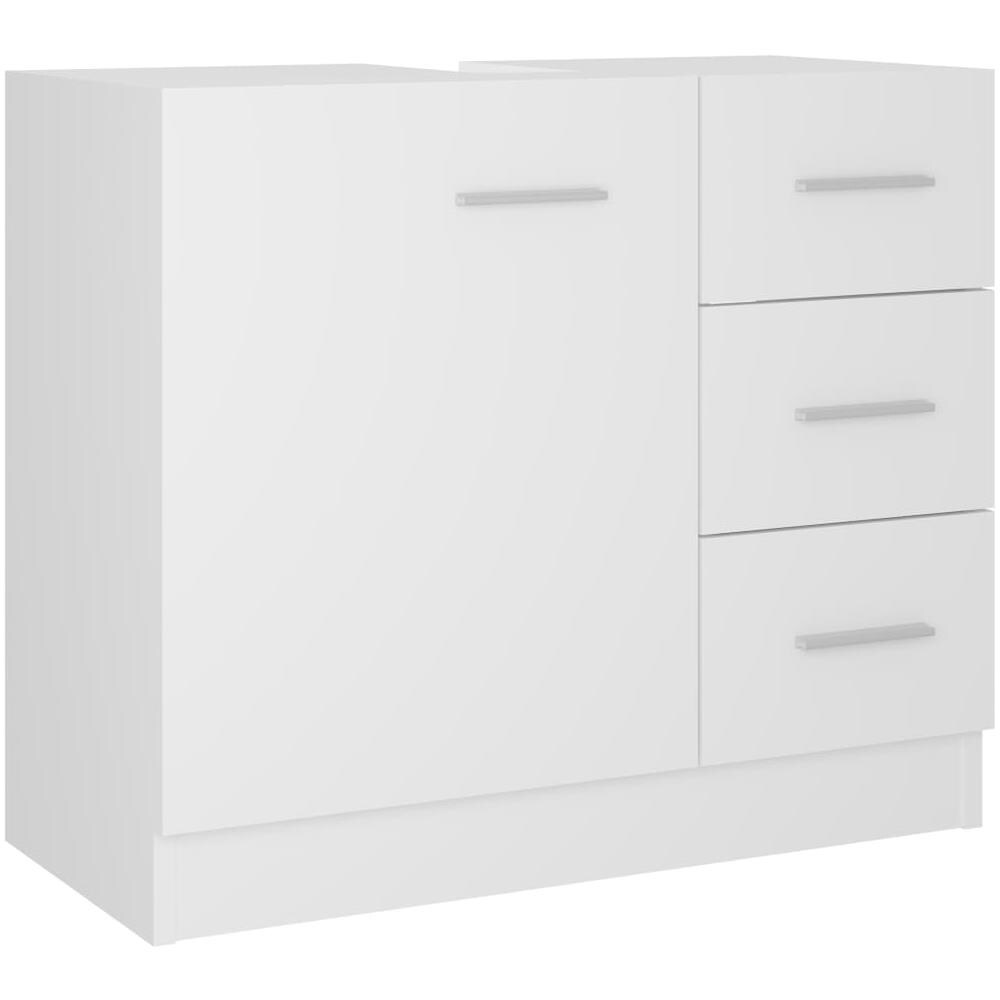 Mobile Sottolavabo Bianco 63x30x54 cm in Multistrato - Foto 1