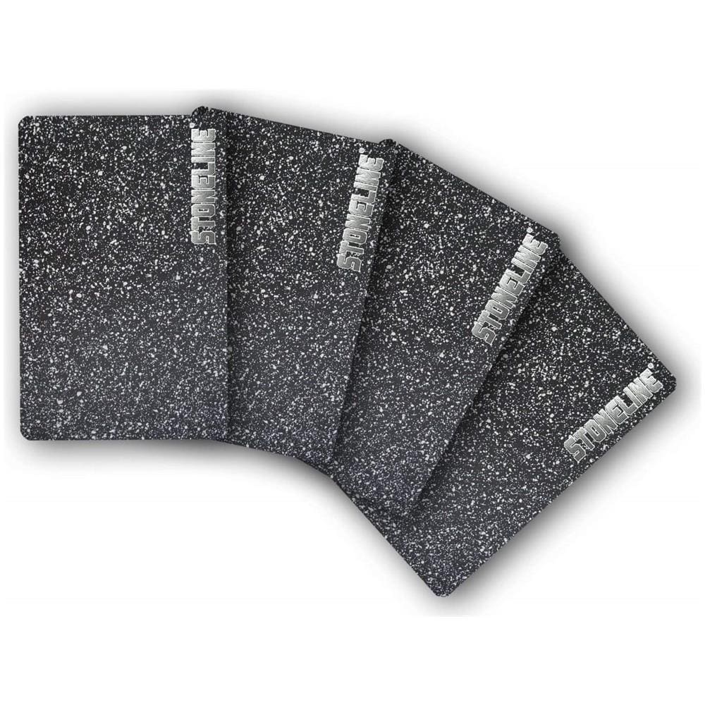 Set Tagliere, Rettangolare, 4 pezzi, Vetro, 26.7 x 16.5 x 4.7 cm, Colore : Grigio - Foto 1