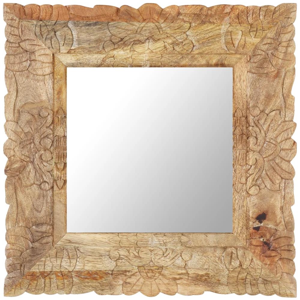 Specchio 50x50 cm in Legno Massello di Mango - Foto 1