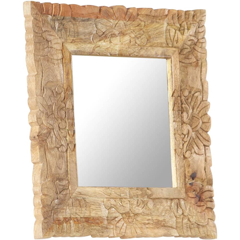 Specchio 50x50 cm in Legno Massello di Mango - Foto 3