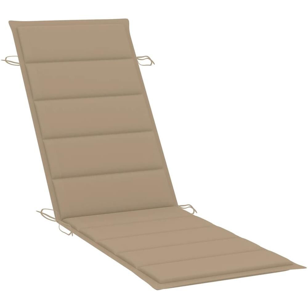 Cuscino per Lettino Prendisole Beige 186x58x4 cm - Foto 3