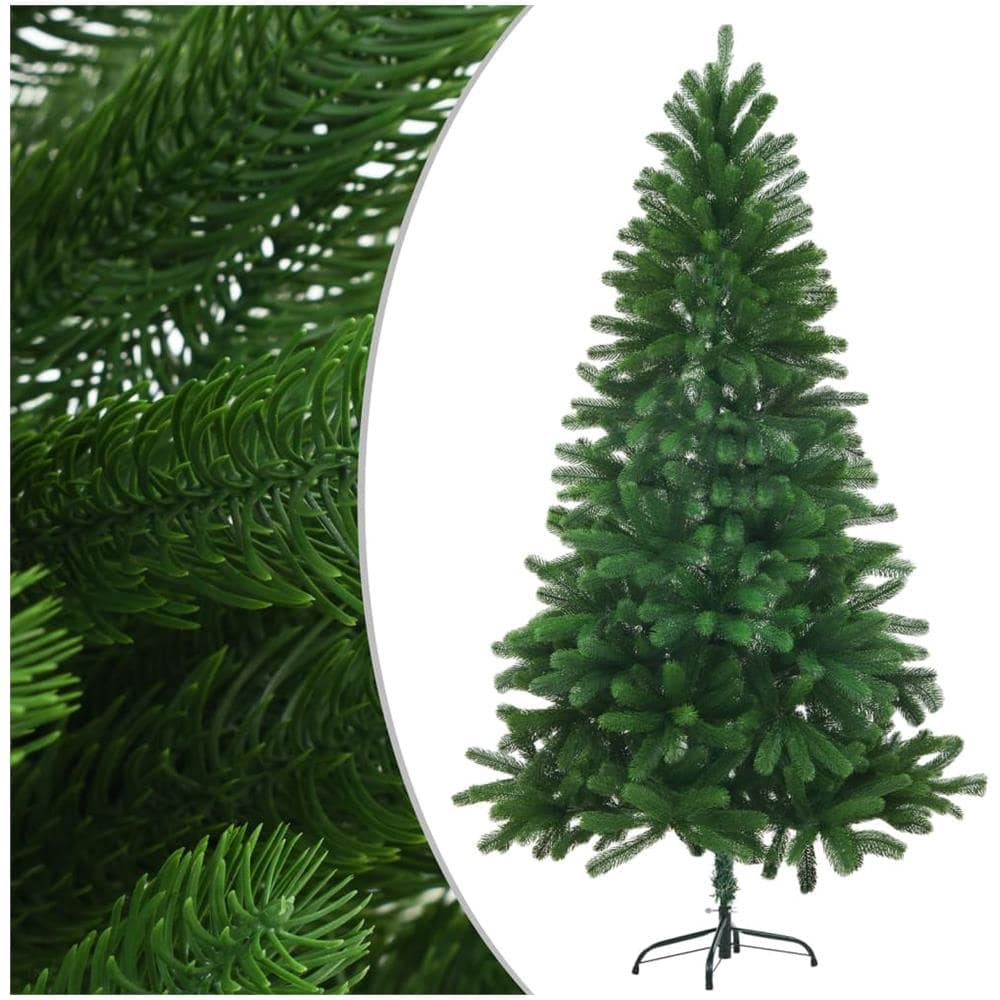 Albero di Natale Artificiale con LED e Set Palline 150 cm Verde - Foto 2